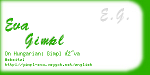 eva gimpl business card